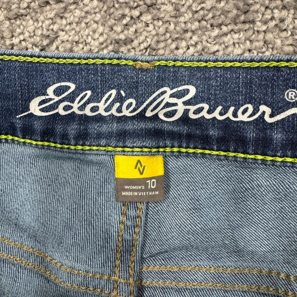 Eddie Bauer Jeans Womens 10 Blue Slightly Curvy High Rise Skinny Stretch Casual - Picture 6 of 9